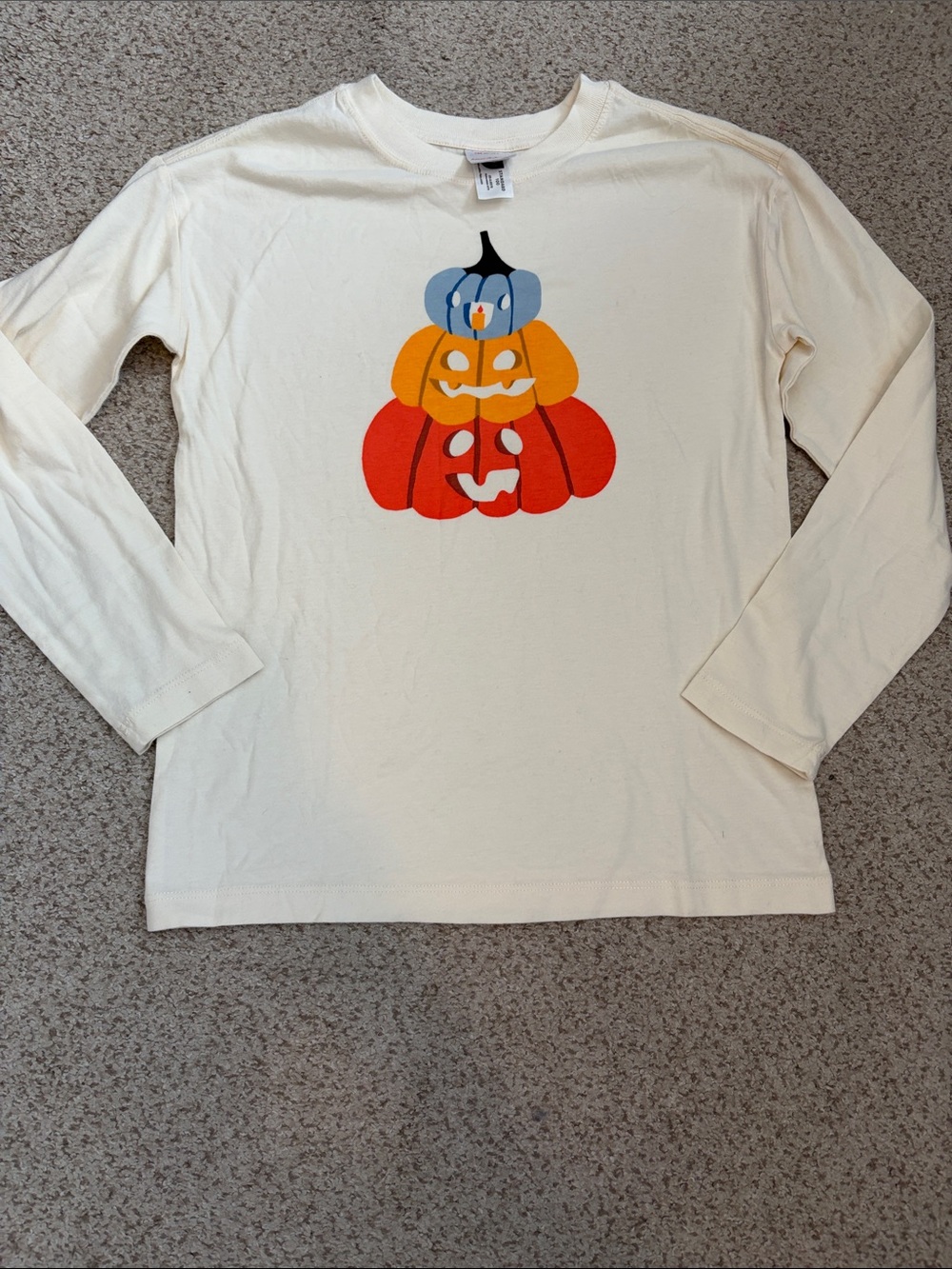NBW Hanna Anderson Halloween jack-o’-lantern T-shirt, 8